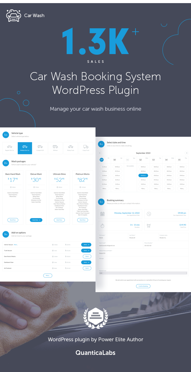 Car Wash Booking System for WordPress - 2