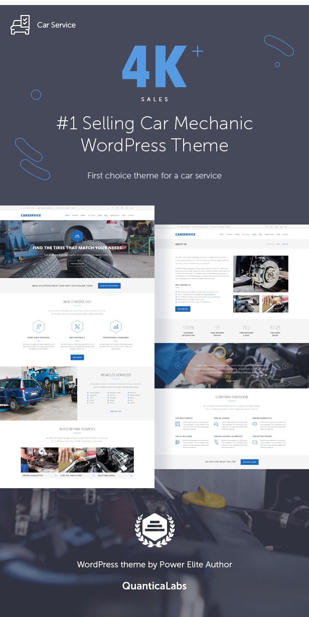 car repair, mechanic garage, auto service WordPress Theme