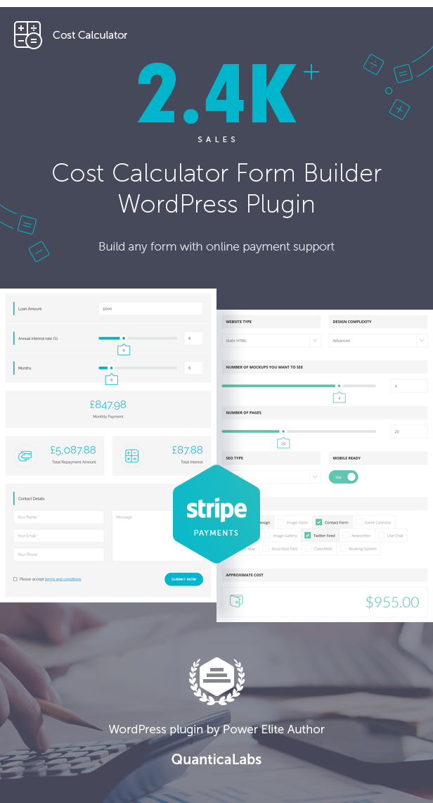 Cost Calculator for WordPress