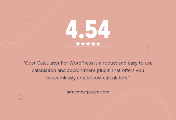 Cost Calculator for WordPress