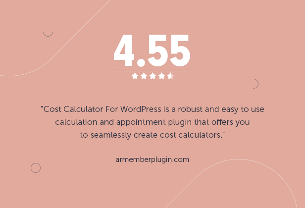 Cost Calculator for WordPress