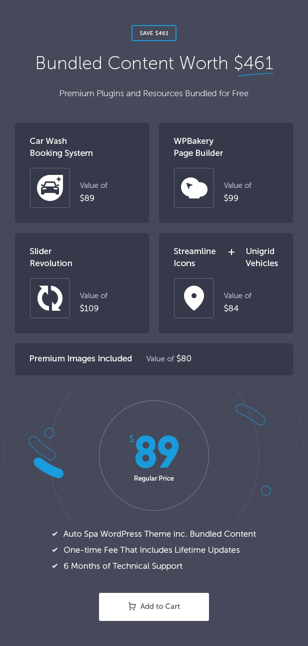 Auto Spa WordPress Theme for car wash, detailing and auto care services