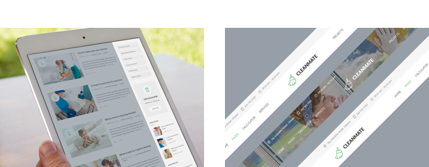 CleanMate WordPress Theme for cleaning, housekeeping and maintenance services