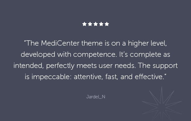 MediCenter WordPress Theme for medical, clinic and healthcare services