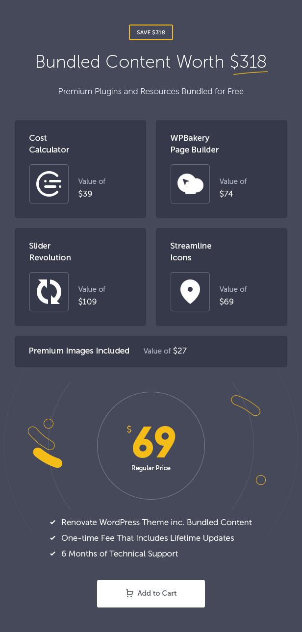 Renovate WordPress Theme for construction, renovation and home repair services