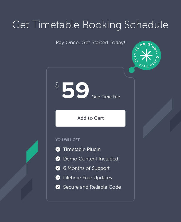 Timetable Booking Schedule for WordPress