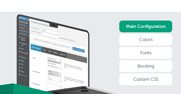 Timetable Booking Schedule for WordPress