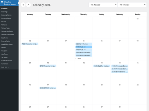 Chauffeur Taxi Booking System for WordPress