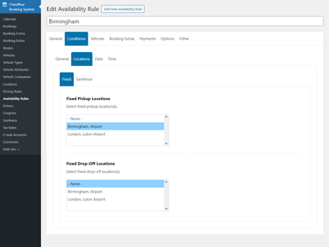 Chauffeur Taxi Booking System for WordPress