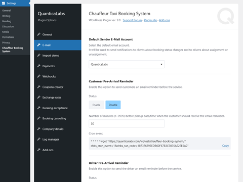 Chauffeur Taxi Booking System for WordPress
