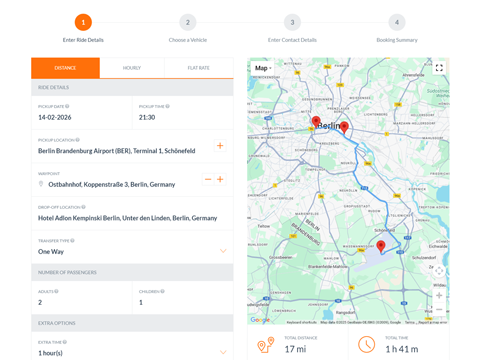 Chauffeur Taxi Booking System for WordPress