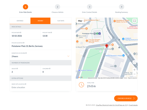 Chauffeur Taxi Booking System for WordPress