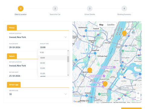Car Rental Booking System for WordPress