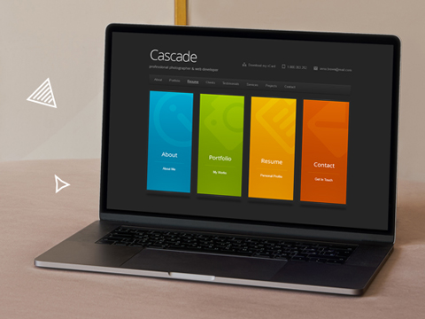 New Version of Cascade – Personal vCard WordPress Theme Is Available (v8.4)