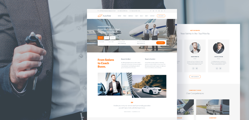 Drive Your Taxi Business Forward with the AutoRide WordPress Theme