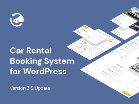 Car Rental Booking System for WordPress Updated to Version 3.5: New Features