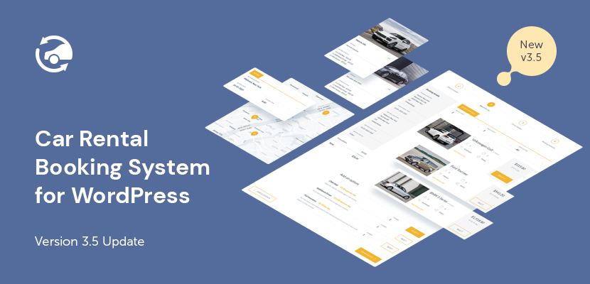 Car Rental Booking System for WordPress Updated to Version 3.5: New Features