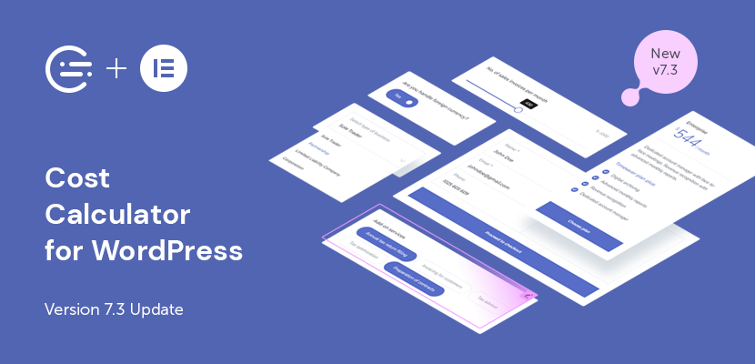 Cost Calculator for WordPress 7.3: Introducing Seamless Elementor Integration