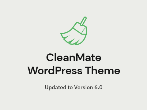 CleanMate WordPress Theme Updated to Version 6.0