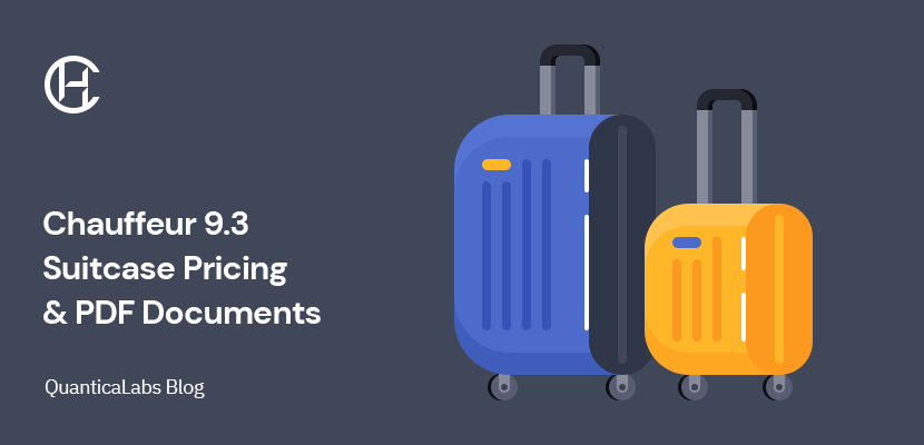 Chauffeur Taxi Booking System 9.3 — Suitcase Pricing & PDF Documents