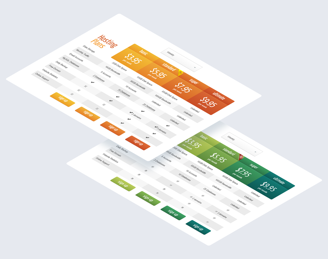 Pricing Tables for WordPress