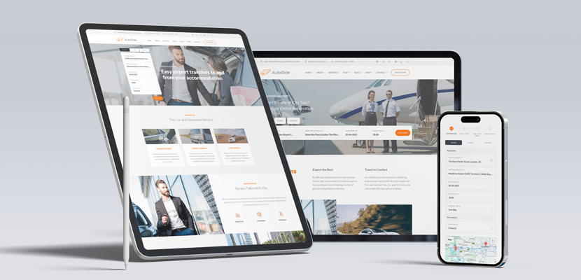 AutoRide WordPress Theme Now Includes the Redesigned Chauffeur Booking System